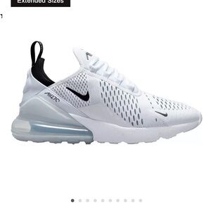Nike Air Max 270 White and Black Sneakers